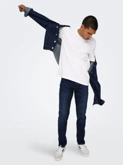 Outlet ONSLOOM Mellemhøj talje Slim fit Jeans Jeans|Jeans