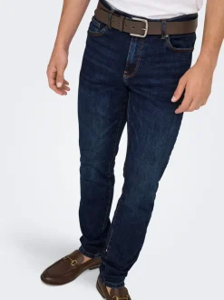 Outlet ONSLOOM Mellemhøj talje Slim fit Jeans Jeans|Jeans