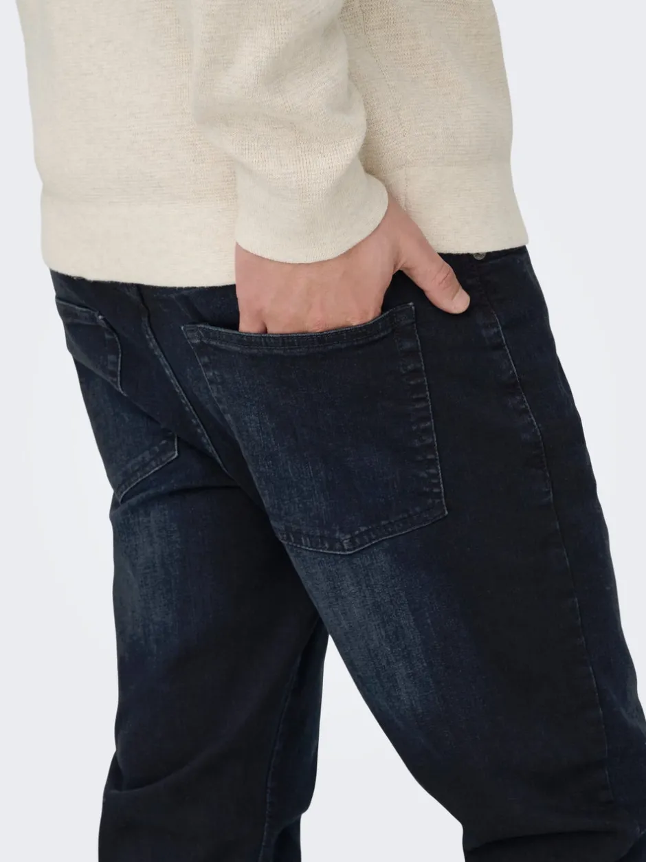 Clearance ONSLOOM Mellemhøj talje Slim fit Jeans Jeans|Jeans