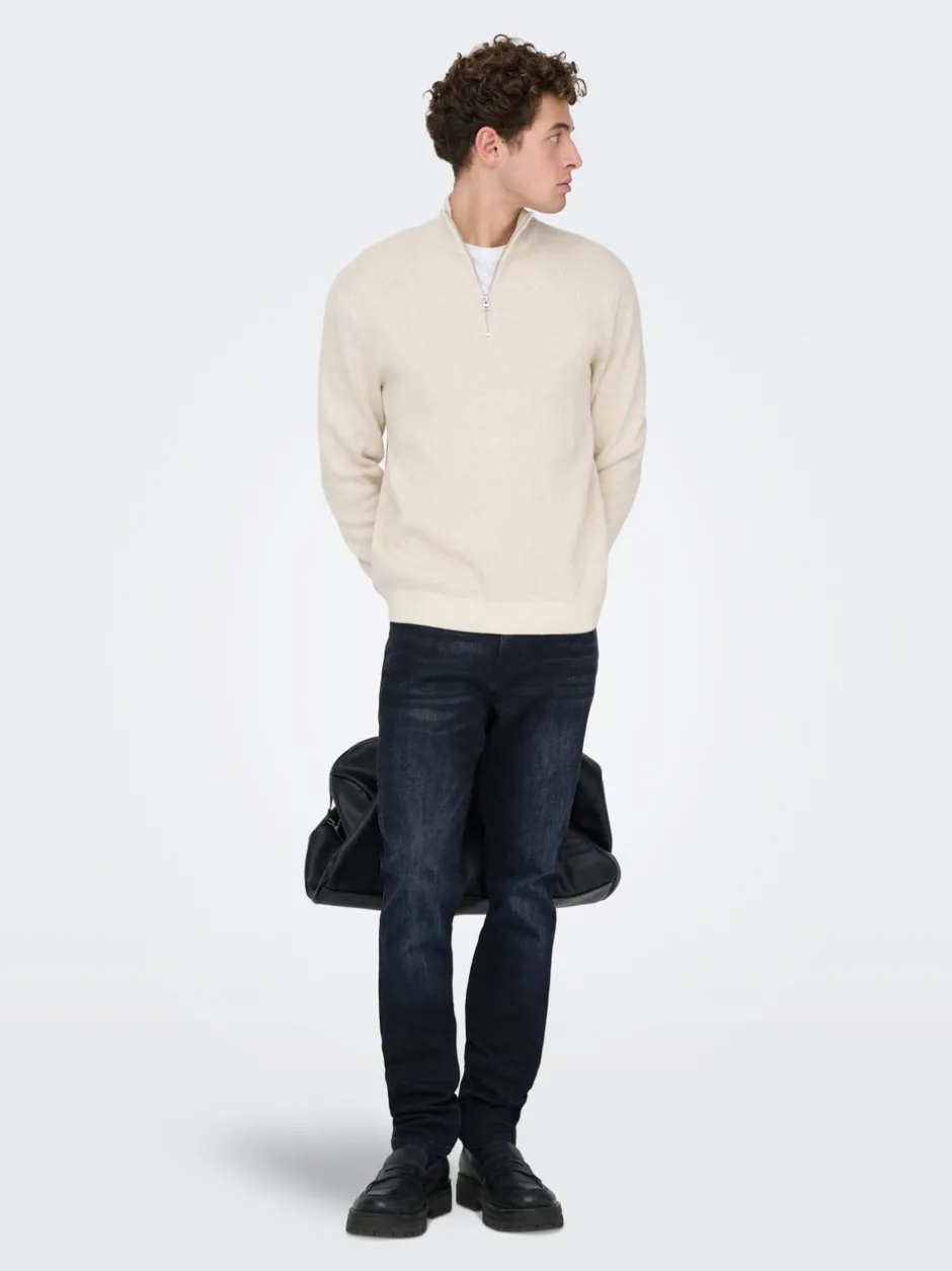 Clearance ONSLOOM Mellemhøj talje Slim fit Jeans Jeans|Jeans