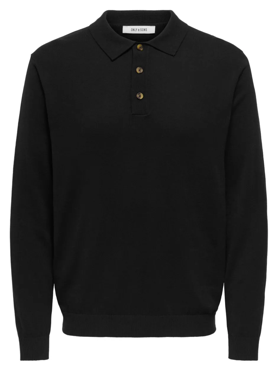 Hot ONSLOUI Strikket poloshirt Strik