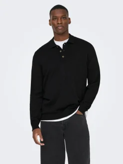 Hot ONSLOUI Strikket poloshirt Strik