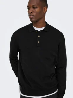 Hot ONSLOUI Strikket poloshirt Strik