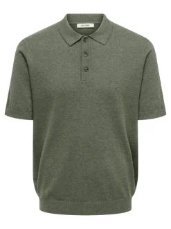ONSLOUI Strikket poloshirt Strik