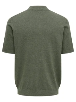 ONSLOUI Strikket poloshirt Strik