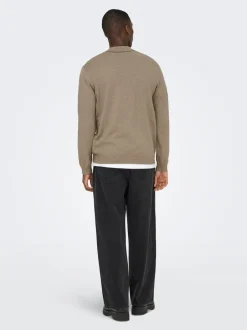 Outlet ONSLOUI Strikket poloshirt Strik