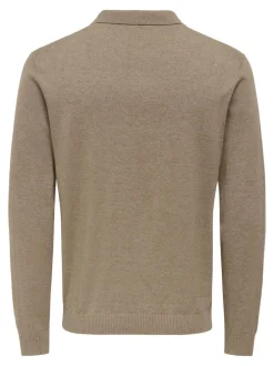 Outlet ONSLOUI Strikket poloshirt Strik