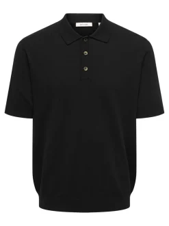 New ONSLOUI Strikket poloshirt Strik