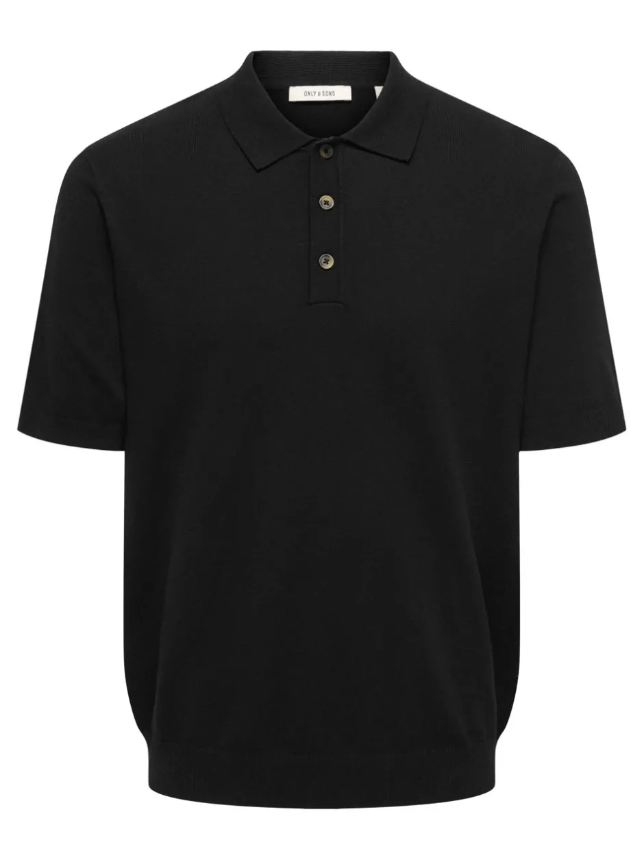 New ONSLOUI Strikket poloshirt Strik