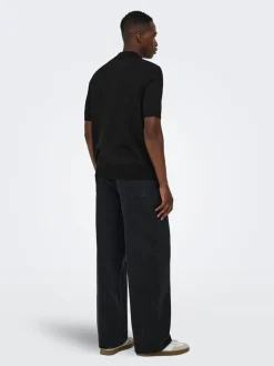 New ONSLOUI Strikket poloshirt Strik