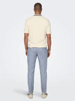 Discount ONSMARK Tapered fit Hør Chinobukser Bukser