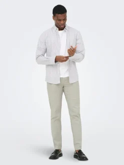 New ONSMARK Tapered fit Hør Chinobukser Bukser
