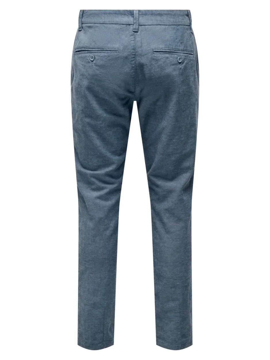 Discount ONSMARK Tapered fit Hør Chinobukser Bukser