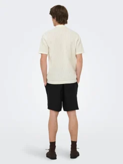 Outlet ONSMOON Strikket poloshirt Strik|T-Shirts