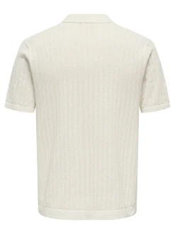 Outlet ONSMOON Strikket poloshirt Strik|T-Shirts