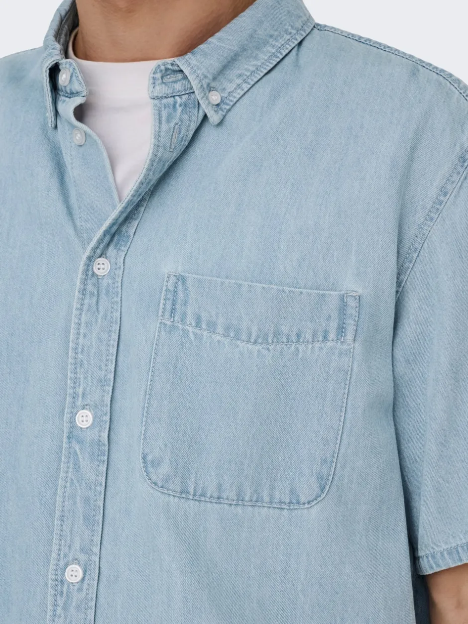 Discount ONSORSON Denim-skjorte Skjorter