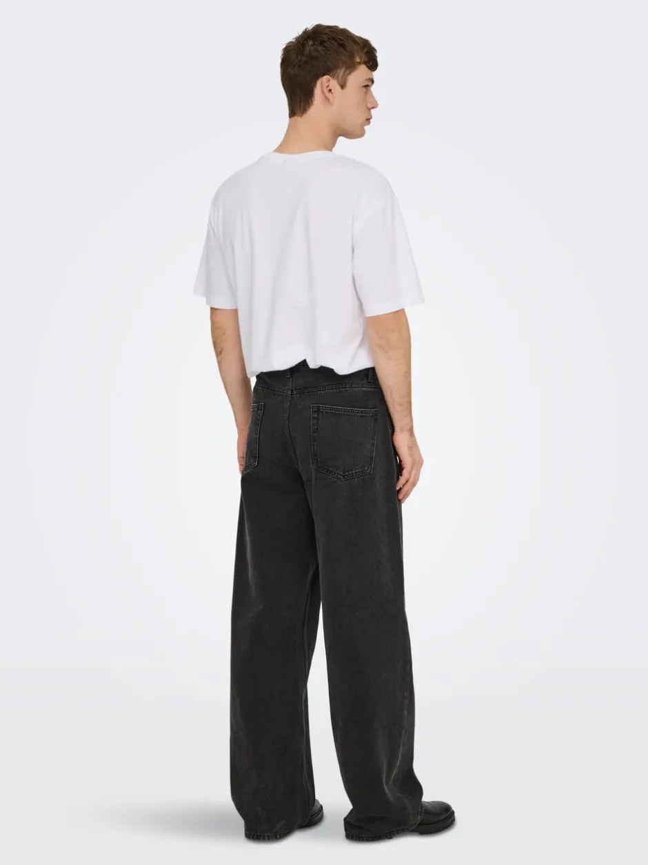 Outlet ONSREMI Mid rise Barrel fit Jeans Jeans|Jeans