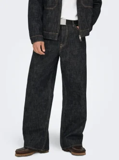 Hot ONSREMI Mid rise Wide leg fit Jeans Jeans|Jeans