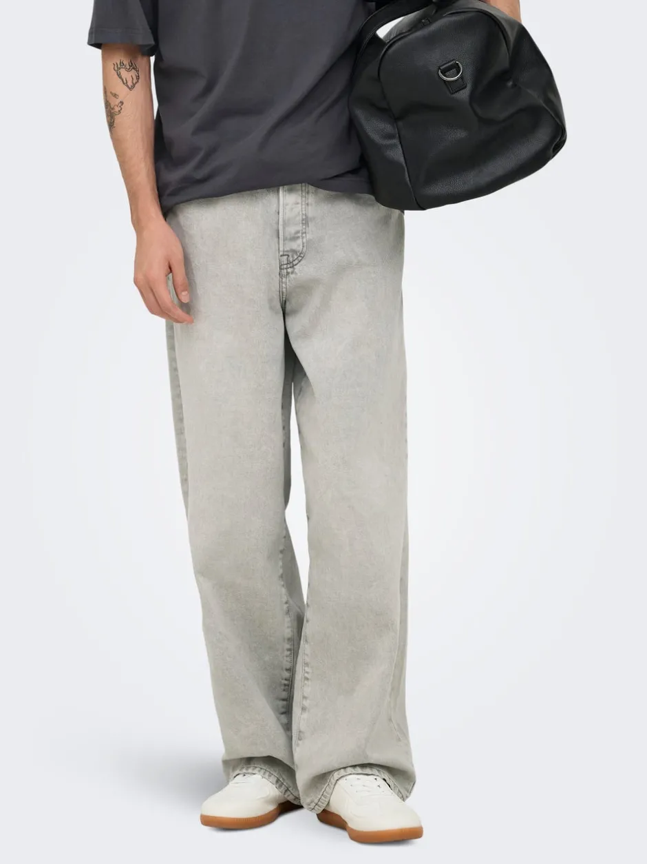 Sale ONSREMI Mid rise Wide leg fit Jeans Jeans|Jeans