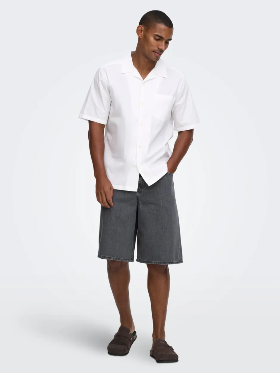 Sale ONSREMI Mid rise Wide leg fit Shorts Shorts