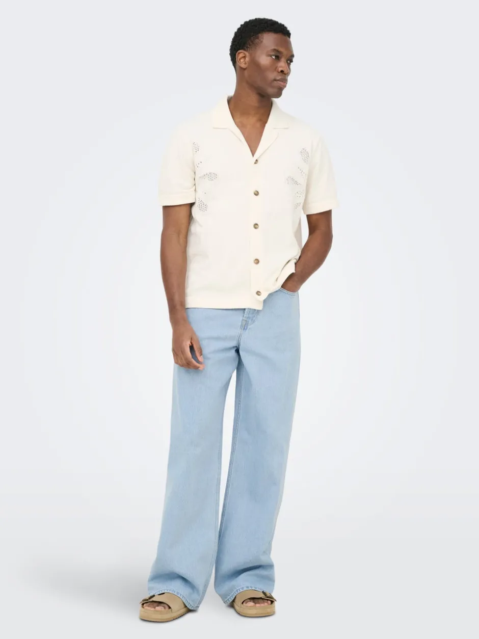Online ONSREMI Mid rise Wide leg fit Jeans Jeans|Jeans