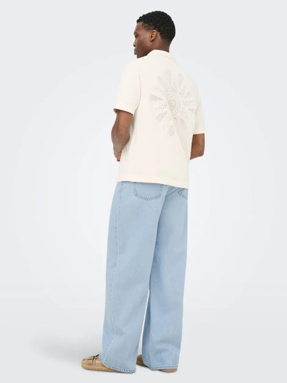 Online ONSREMI Mid rise Wide leg fit Jeans Jeans|Jeans