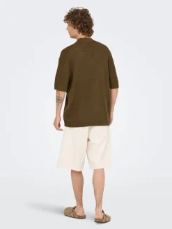 Hot ONSTHIAGO Strikket poloshirt Skjorter