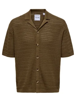 Hot ONSTHIAGO Strikket poloshirt Skjorter