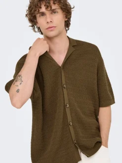 Hot ONSTHIAGO Strikket poloshirt Skjorter