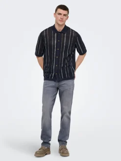 Hot ONSTOBBY Strikket poloshirt Strik