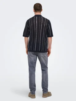 Hot ONSTOBBY Strikket poloshirt Strik
