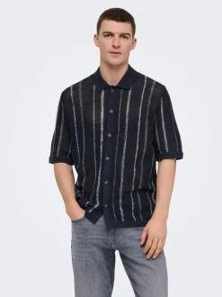 Hot ONSTOBBY Strikket poloshirt Strik