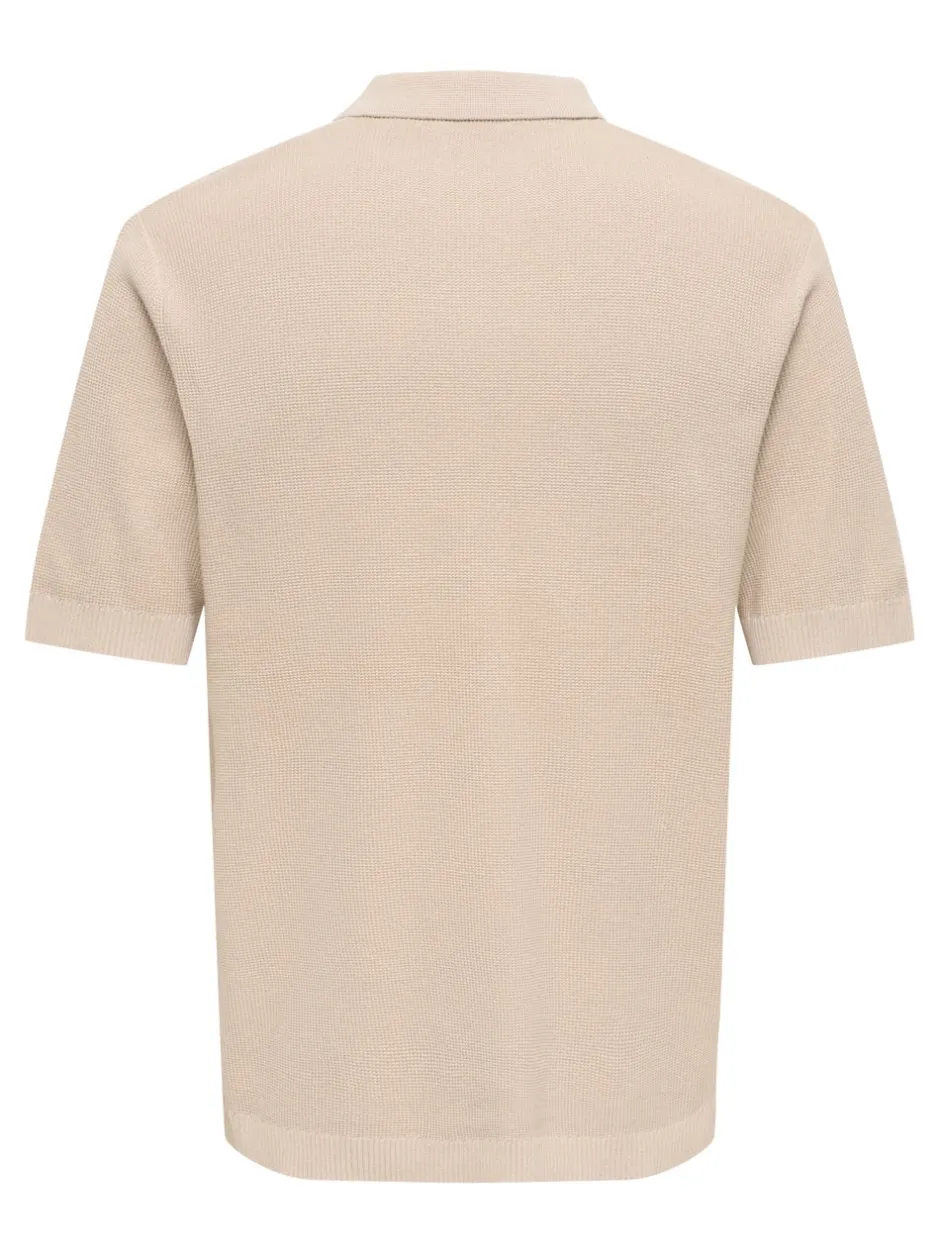 Best ONSTONY Strikket poloshirt Strik|T-Shirts