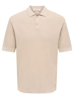 Best ONSTONY Strikket poloshirt Strik|T-Shirts
