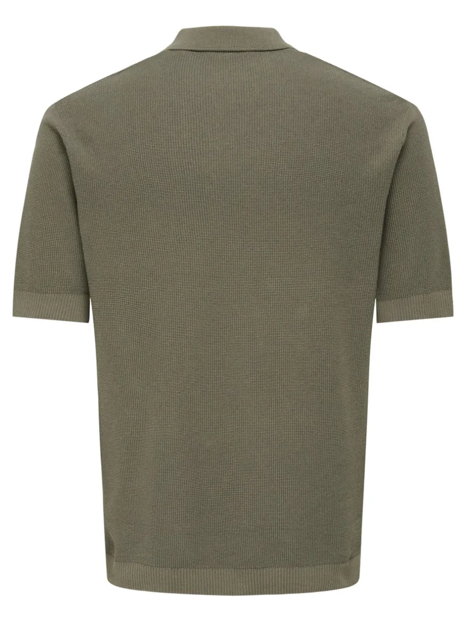 Best ONSTONY Strikket poloshirt Strik|T-Shirts