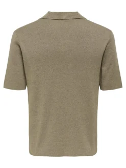 New ONSTRAVIS Strikket poloshirt Strik