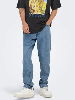 Online ONSTYE Høj talje Tapered fit Jeans Jeans|Jeans
