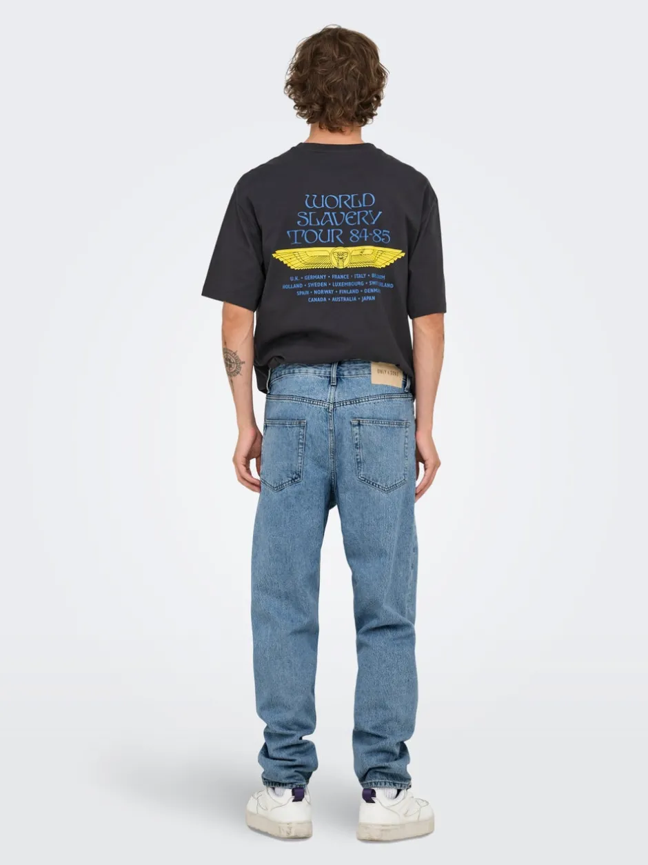 Online ONSTYE Høj talje Tapered fit Jeans Jeans|Jeans