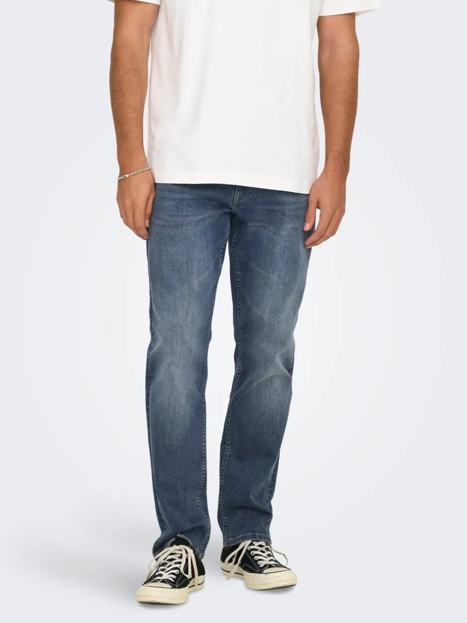New ONSWEFT Mellemhøj talje Regular fit Jeans Jeans|Jeans