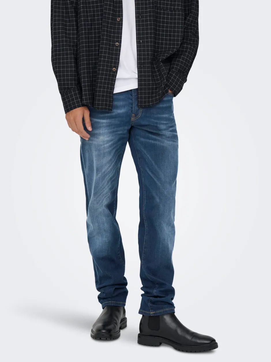 Clearance ONSWEFT Mellemhøj talje Regular fit Jeans Jeans|Jeans