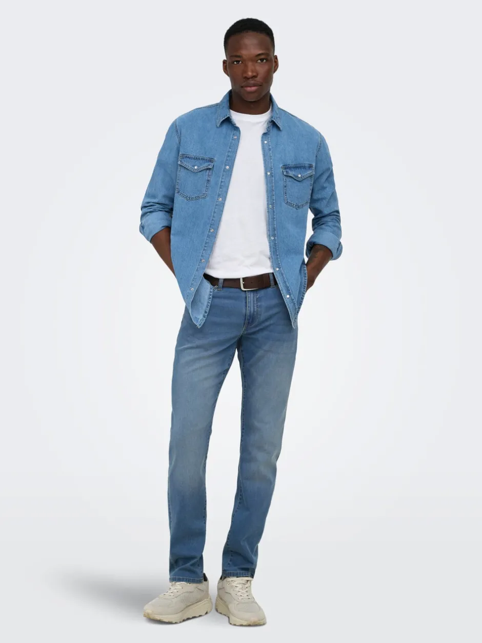 Online ONSWEFT Mid rise Regular fit Jeans Jeans|Jeans