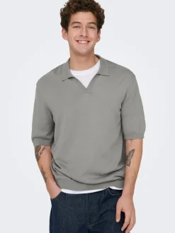 New ONSWYLER Strikket poloshirt Strik