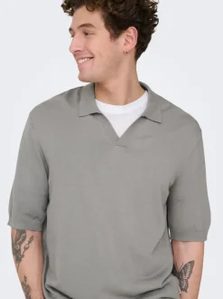 New ONSWYLER Strikket poloshirt Strik