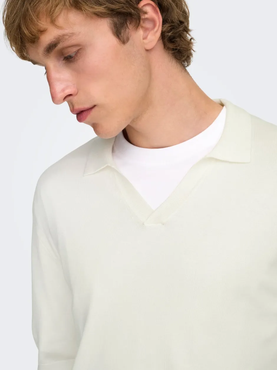 Discount ONSWYLER Strikket poloshirt Strik