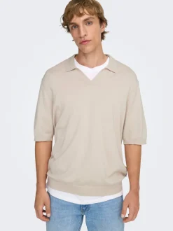 ONSWYLER Strikket poloshirt Strik