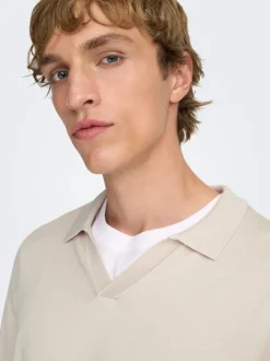 ONSWYLER Strikket poloshirt Strik