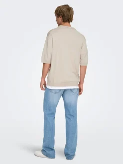 ONSWYLER Strikket poloshirt Strik