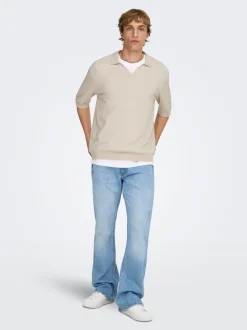 ONSWYLER Strikket poloshirt Strik