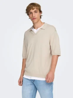 ONSWYLER Strikket poloshirt Strik