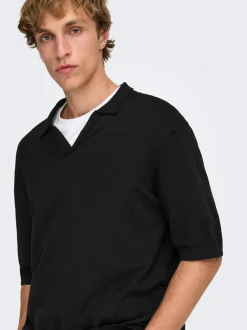 New ONSWYLER Strikket poloshirt Strik
